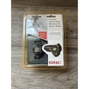 GNC FITNESS HEART RATE MONITOR & SENSOR BAND TRACKER CALORIES EXERCISE TIMER